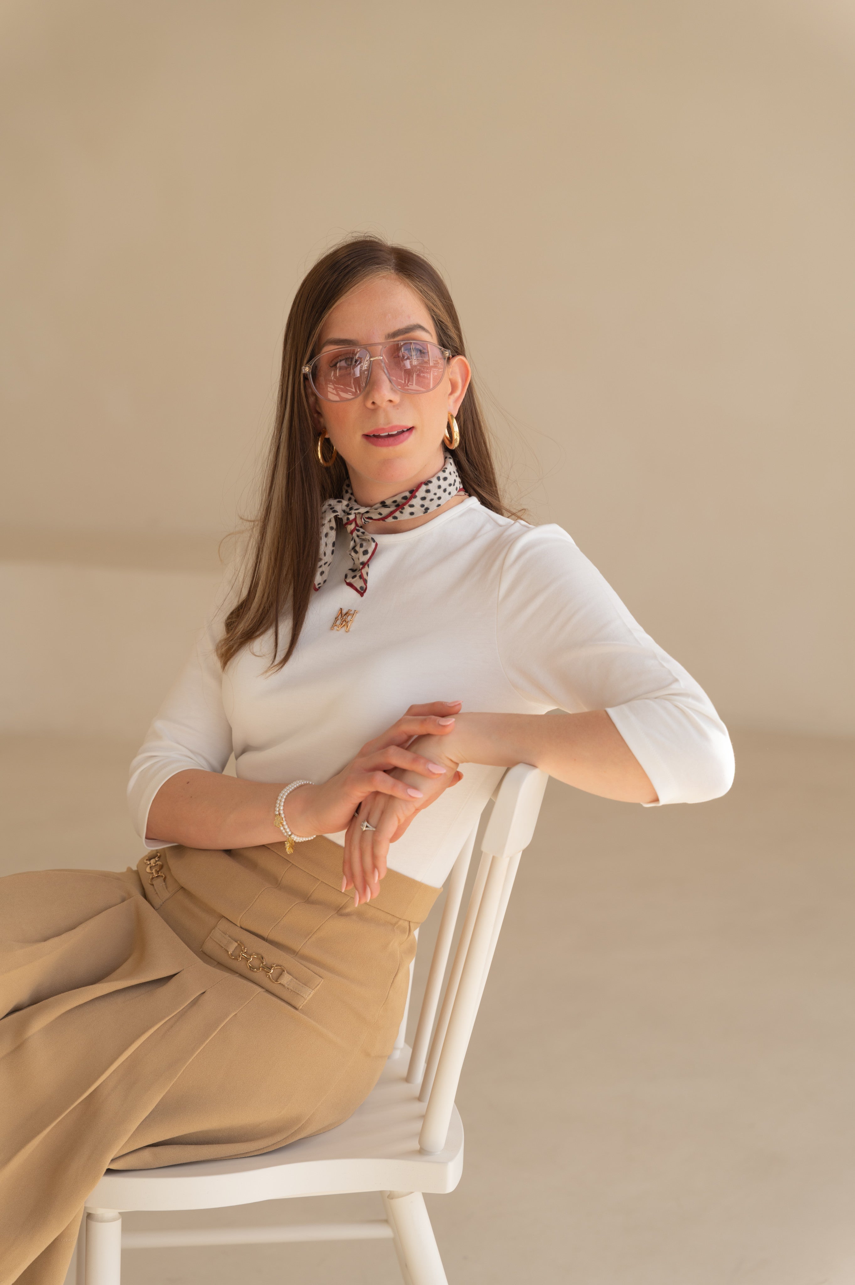 חולצת הרמס לבן